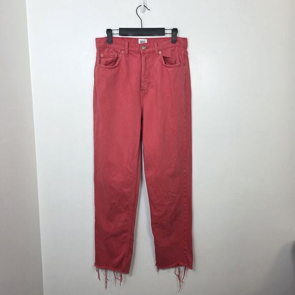BDG Urban Outfitters Coral Straight Leg Raw Hem Pax Button Fly Jeans Size 29 - Picture 1 of 6